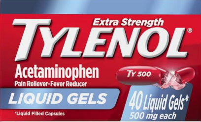 타이레놀 아세트아미노펜 500mg 리퀴드젤 40정