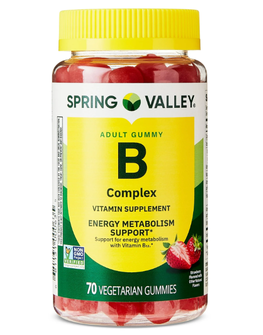 스프링밸리 Non-GMO 수퍼 B 컴플렉스 (복합 비타민 B) 거미 70정 2병 (140정)