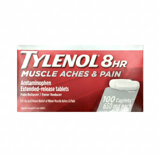 타이레놀 아세트아미노펜 650mg 근육통 8시간 서방형 100정