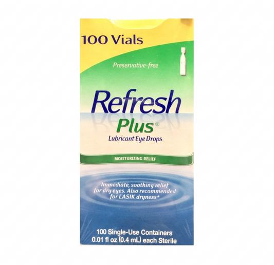 리프레시 플러스 무방부제 일회용 인공눈물 0.4ml 100개