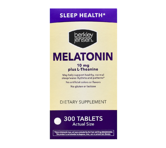 버클리젠슨 멜라토닌 10mg + L-테아닌 수면 리듬 지원 300정
