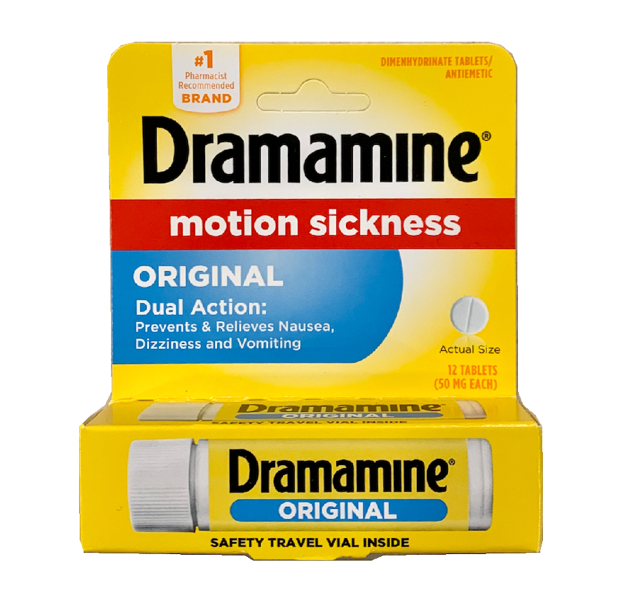 드라마민 오리지널 디멘히드리네이트 50mg 멀미약 12정