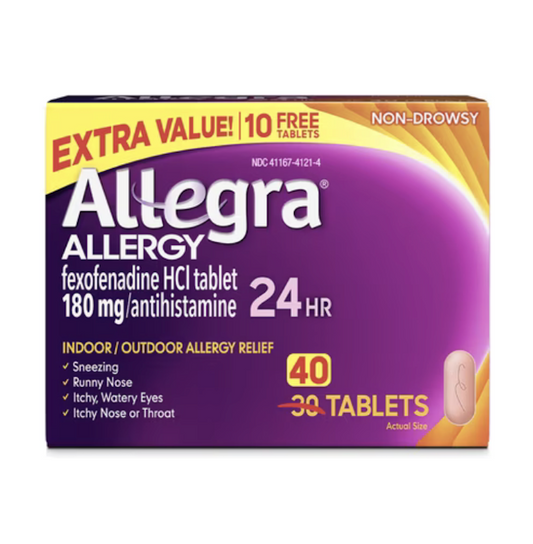 알레그라 펙소페나딘 180mg 24시간 알레르기 완화 항히스타민정 40정