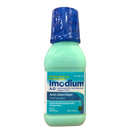 이모디움 A-D 로페라미드 HCl 1mg 설사 완화 액상 지사제 240ml