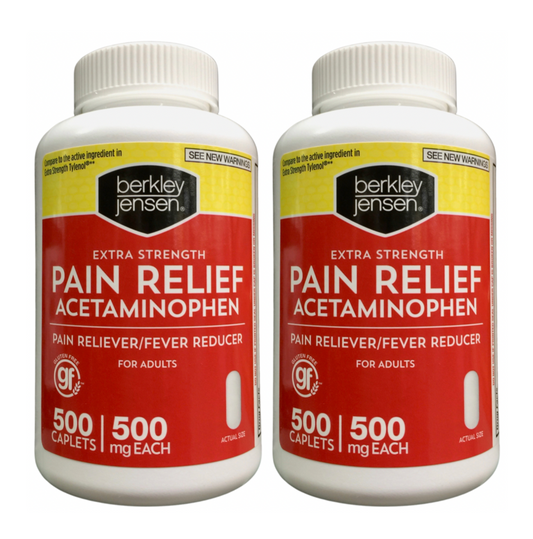 버클리젠슨 아세트아미노펜 500mg 통증 완화·해열 500정 2병 (1000정)