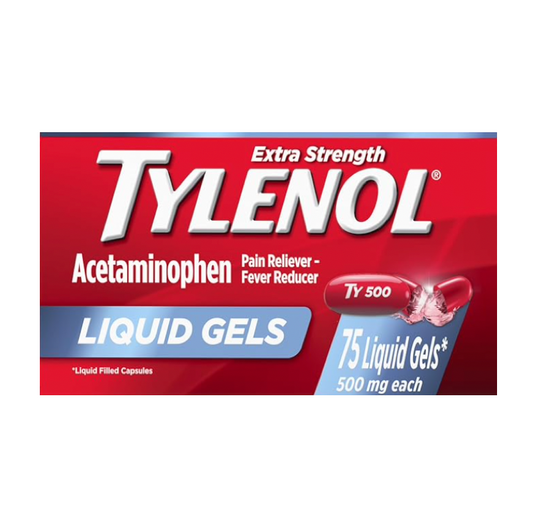 타이레놀 엑스트라 스트렝스 아세트아미노펜 500mg 리퀴드젤 75정