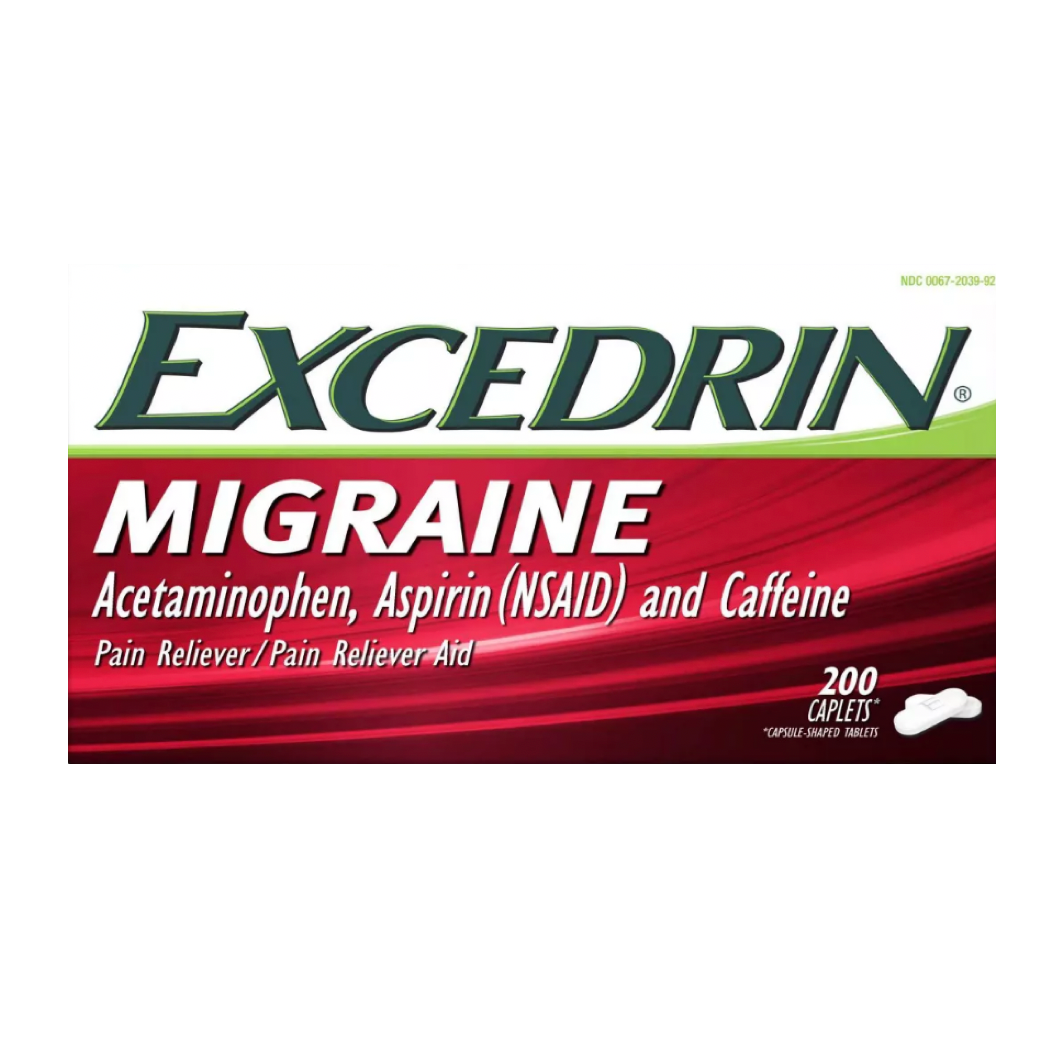 엑시드린 편두통 아세트아미노펜 250mg + 아스피린 250mg + 카페인 65mg 200정
