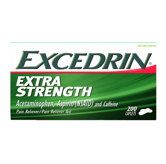 엑시드린 엑스트라 스트렝스 아세트아미노펜 250mg + 아스피린 250mg + 카페인 65mg 200정