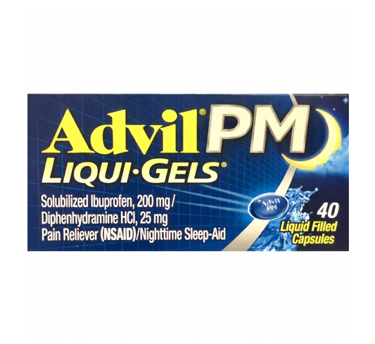 애드빌 PM 이부프로펜 200mg 야간 진통·수면유도 미니 리퀴젤 40정