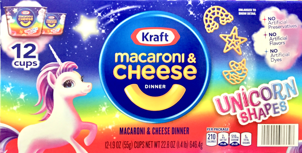 크래프트 Kraft 유니콘 맥앤치즈 전자렌지컵 4팩 (220g)