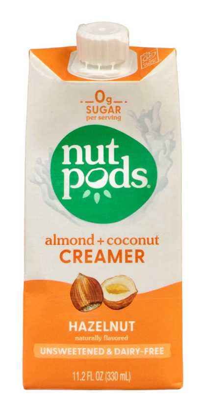 너트포즈 Nut Pods Non-GMO 슈가/글루텐/카라지난-프리 헤이즐넛 당뇨/케토 크리머 330ml 4팩 (1.3L)