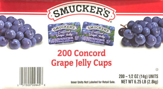 스머커 Smucker's 포도 스프레드 싱글 14g 200pc (2.8kg)