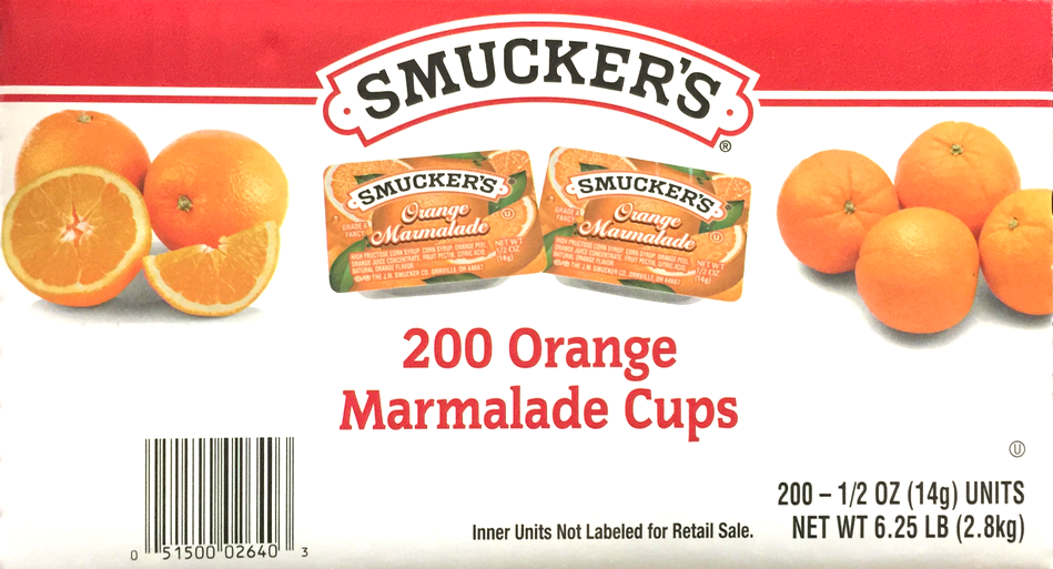 스머커 Smucker's 오렌지 스프레드 싱글 200ct (2.8kg)