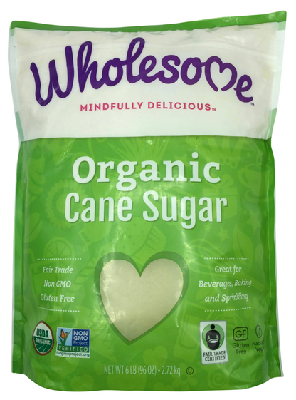 홀섬 Wholesome 유기농/Non-GMO 무표백 설탕 2.72kg