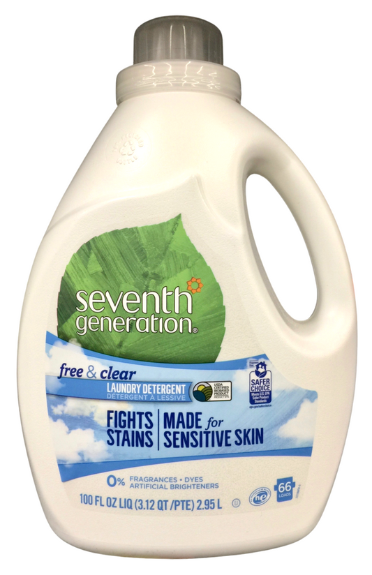 [세이퍼초이스 인증] 세븐스제너레이션 7th Generation 97% 식물성 무향 세탁세제 2.6L