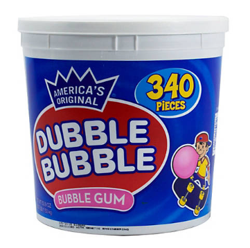 더블버블 Dubble Bubble 풍선껌 캐니스터 380pc (1.7kg)