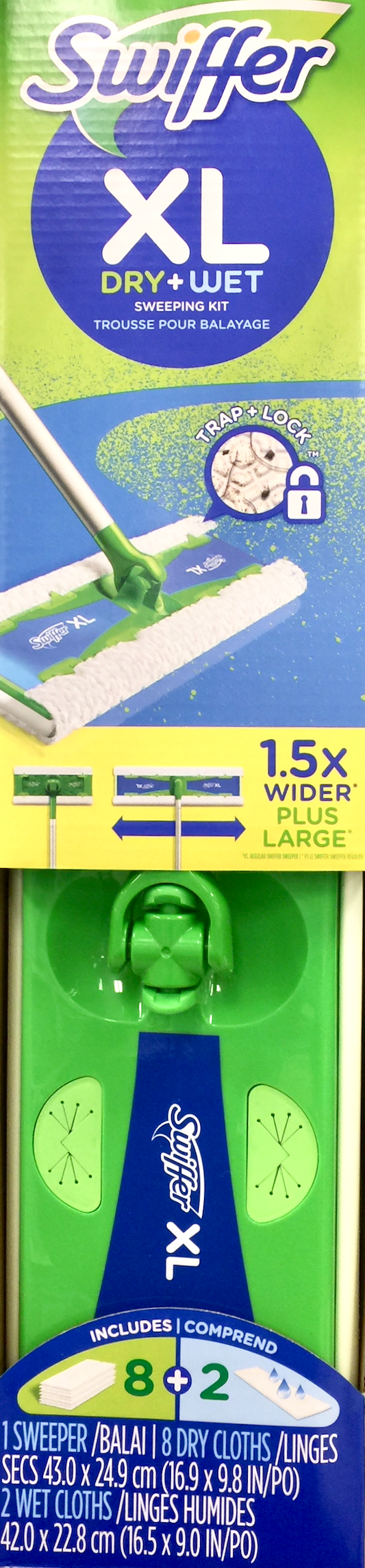 스위퍼 Swiffer XL 스타터 키트 + 스위핑 클로스 10매