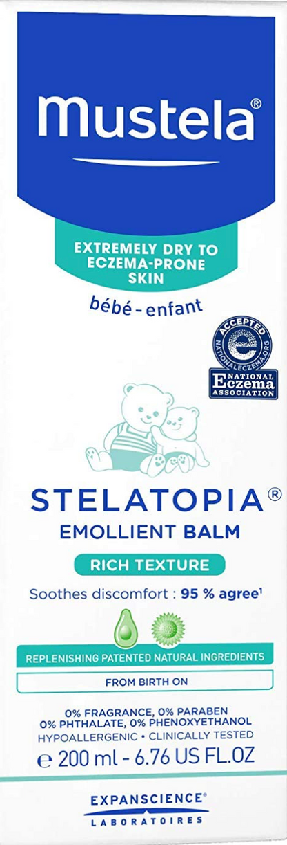 [아토피협회 인증] 머스텔라 Mustela 스텔라토피아 89% 자연유래 무향 아토피밤 200ml