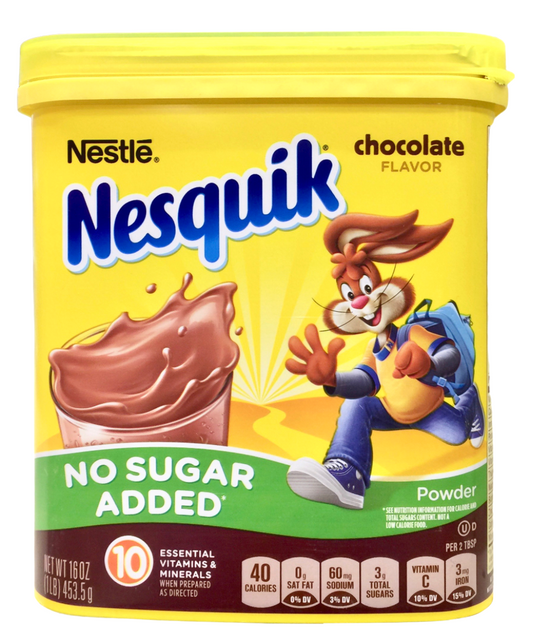 네슬레 Nestle 네스퀵 슈가-프리 초콜렛 우유 믹스 453g