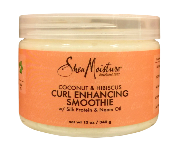 [EWG 2 등급] 시어모이스처 Shea Moisture 코코넛 & 히비스커스 파라벤/알콜-프리 컬 인핸싱 헤어 무디 340g