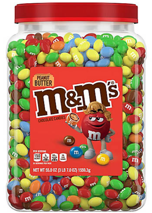 마스 Mars M&M's 땅콩버터 엠앤엠 캐니스터 1.55kg