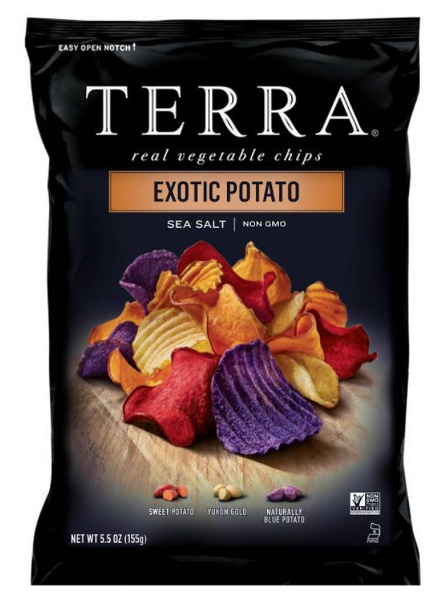 테라 Terra Non-GMO 글루텐-프리 이그조틱 (이국적인) 감자 칩 155g