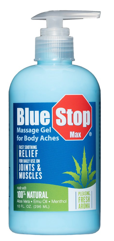 블루스탑 Blue Stop 소염제/알콜-프리 관절/근육통 젤 296ml *글루코사민/유황/에뮤오일*