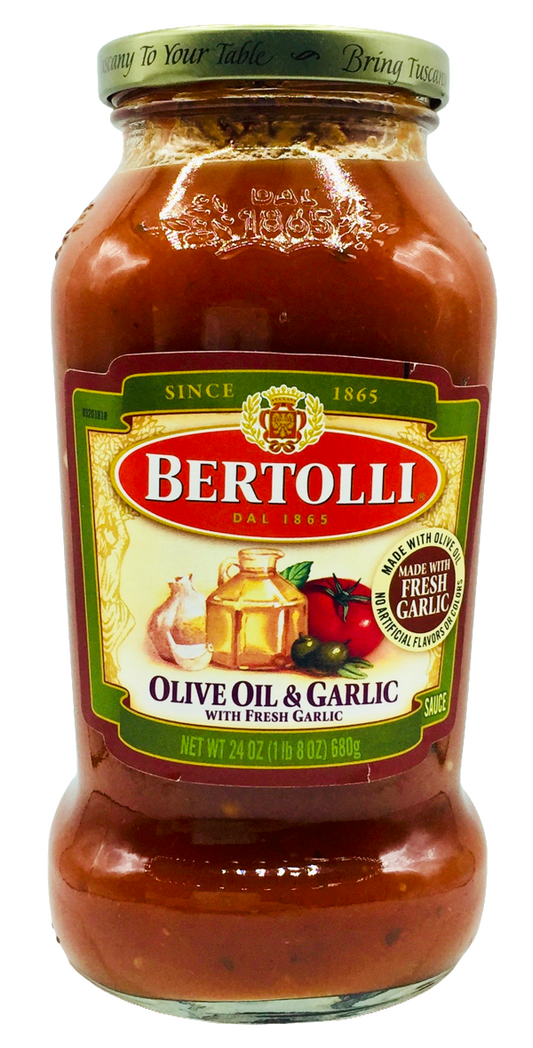 베르톨리 Bertolli 올리브 오일 & 갈릭 토마토 소스 680g 3병 (2.04kg)