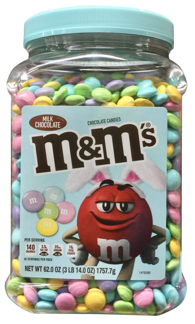 마스 Mars M&M's 밀크초콜렛 엠앤엠 캐니스터 1.75kg *이스터 한정판*