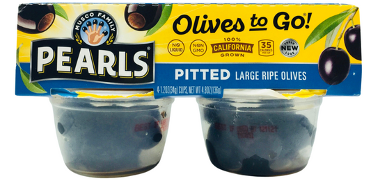 펄즈 Pearls Non-GMO 캘리포니아 블랙 올리브컵 4개 (136g)