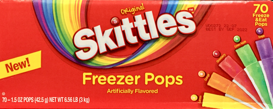 스키틀즈 Skittles 프리저 팝 70ct (3kg)