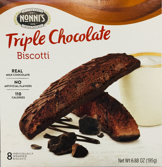 노니 Nonni's 트리플 초콜렛 비스코티 24g 8pc (195g)