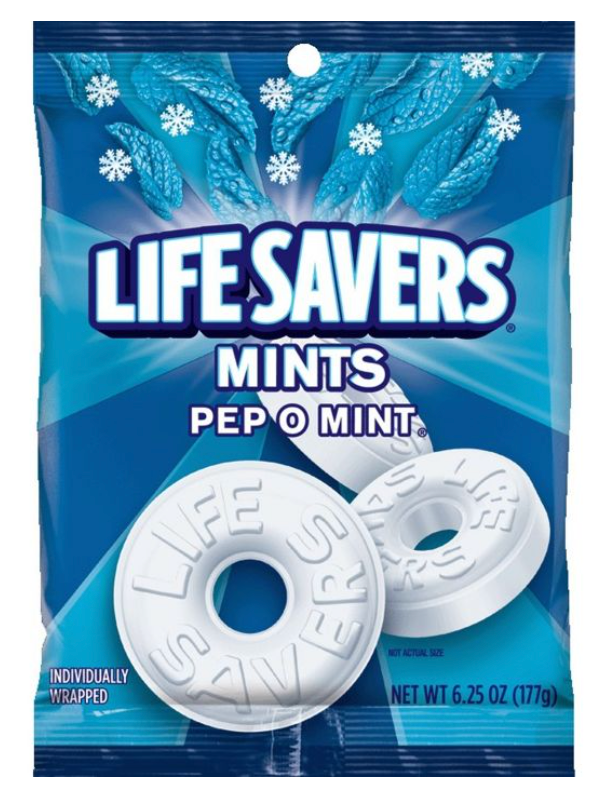 라이프세이버 Lifesavers 페퍼민트 캔디 177g