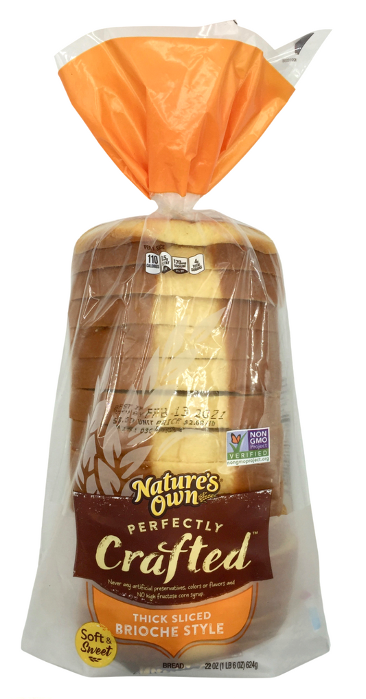 네이처스오운 Nature's Own Non-GMO 방부제-프리 브리오슈 식빵 627g