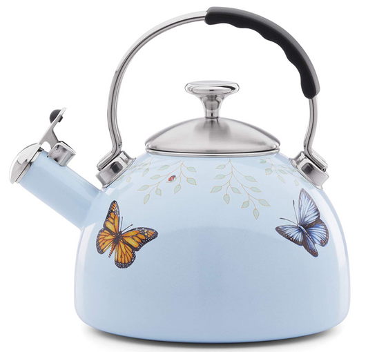 레녹스 Lenox 버터플라이 메도우 18/10 스텐레스 주전자 2.5Qt Blue