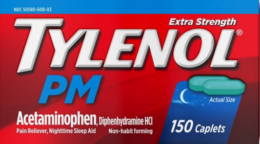 타이레놀 Tylenol PM 아세트아미노펜 500mg + 수면유도 150정