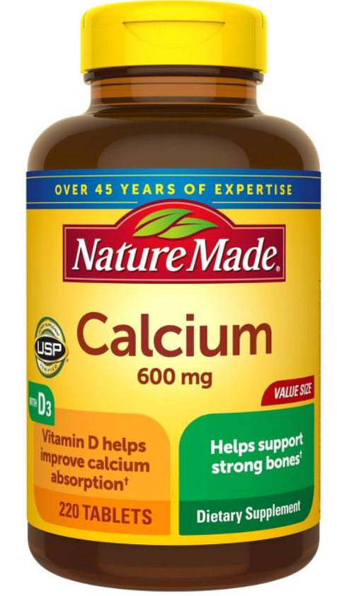 네이처메이드 Nature Made 칼슘 600mg + 비타민 D3 220정