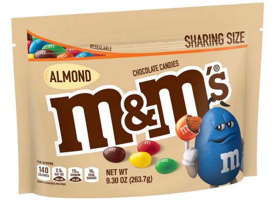 마스 Mars M&M's 아몬드 엠앤엠 263g