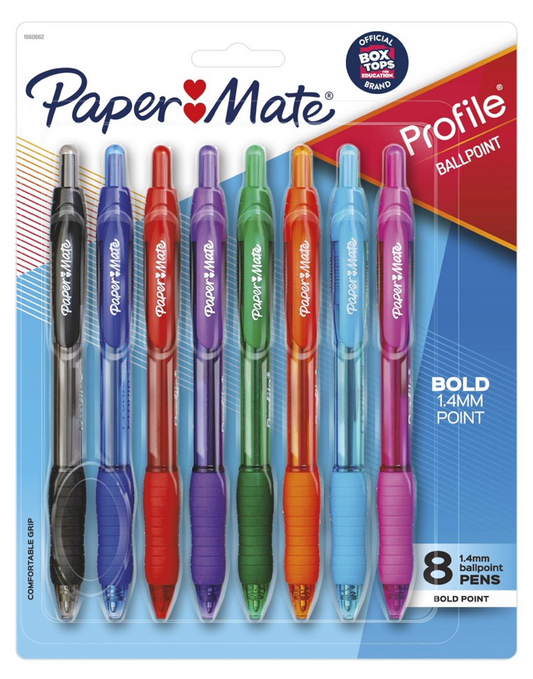 페이퍼메이트 PaperMate 프로파일 볼펜 1.4mm 8색