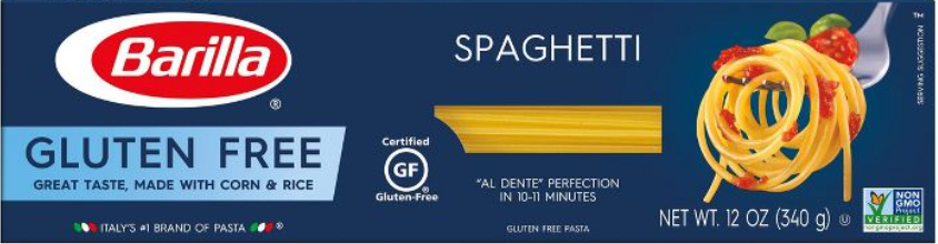 바릴라 Barilla Non-GMO/글루텐-프리 스파게티 340g 2개 (680g)