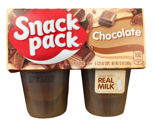 스낵팩 Snack Pack rBST/방부제-프리 초콜렛 푸딩 4컵 (368g)