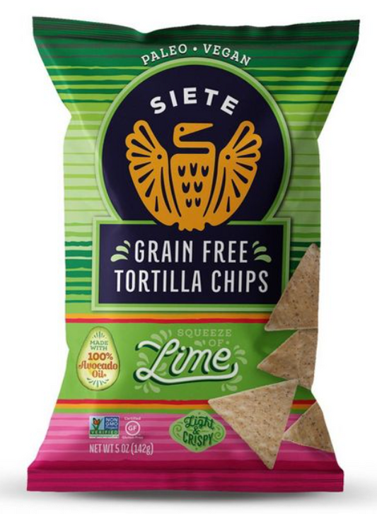 시에테 Siete Non-GMO 곡물/글루텐-프리 라임 토틸라 142g