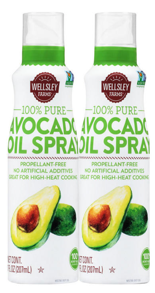 웰슬리팜 Wellsley Farms Non-GMO 100% 퓨어 아보카도 오일 스프레이 207ml 2개 (414ml) *당뇨/케토친화*