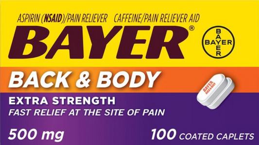 바이엘 Bayer 아스피린 500mg 요통 & 근육통 100정