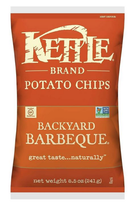 케틀 Kettle Non-GMO 글루텐-프리 백야드 바베큐 감자칩 241g