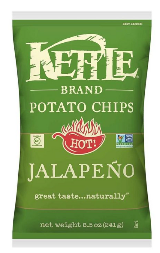 케틀 Kettle Non-GMO 글루텐-프리 할라피뇨 감자칩 241g 🌶