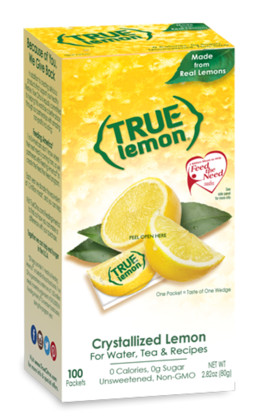 트루레몬 True Lemon Non-GMO 레몬 크리스탈 0.8g 100ct (80g)