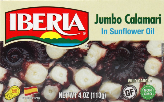 이베리아 Iberia Non-GMO 점보 칼라마리 오징어 113g 3팩 (339g)