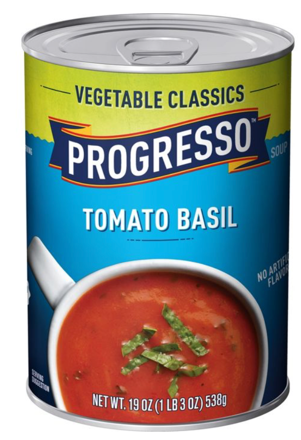 프로그레소 Progresso 글루텐-프리 토마토 바질 스프 538g 6ct (3.22kg)