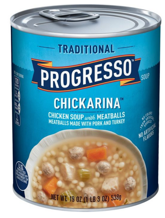 프로그레소 Progresso 치카리나 치킨 + 미트볼 치킨 스프 538g 6ct (3.22kg)